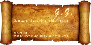 Gasparics Gardénia névjegykártya